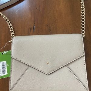 NEW Kate Spade Cedar Street Taupe Leather Cross Body Bag